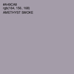 #A49CA8 - Amethyst Smoke Color Image